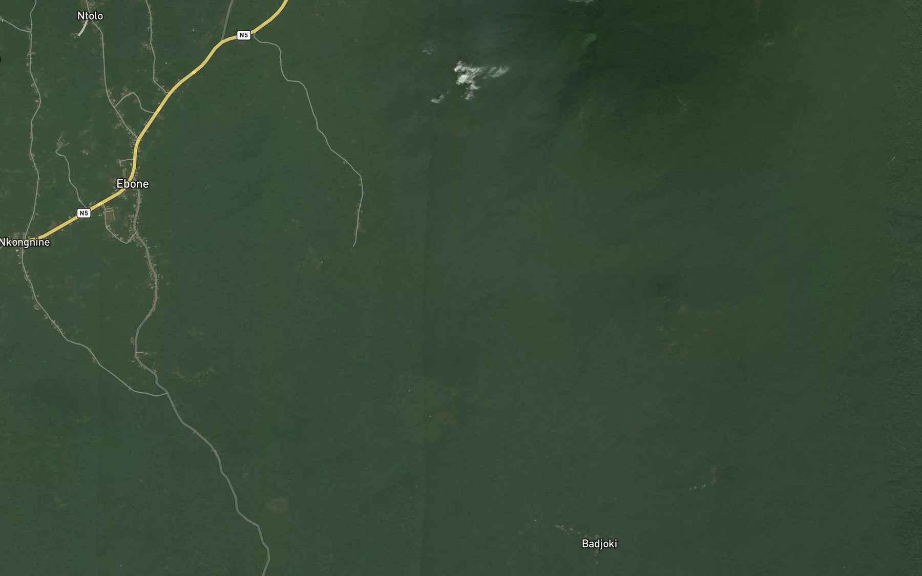 Satellite map of the Begele