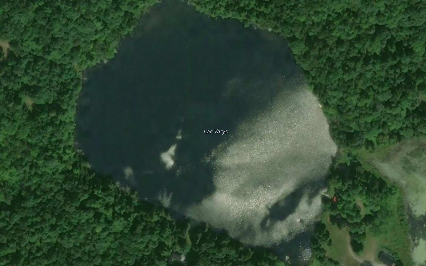 Satellite map of the Lac Varys