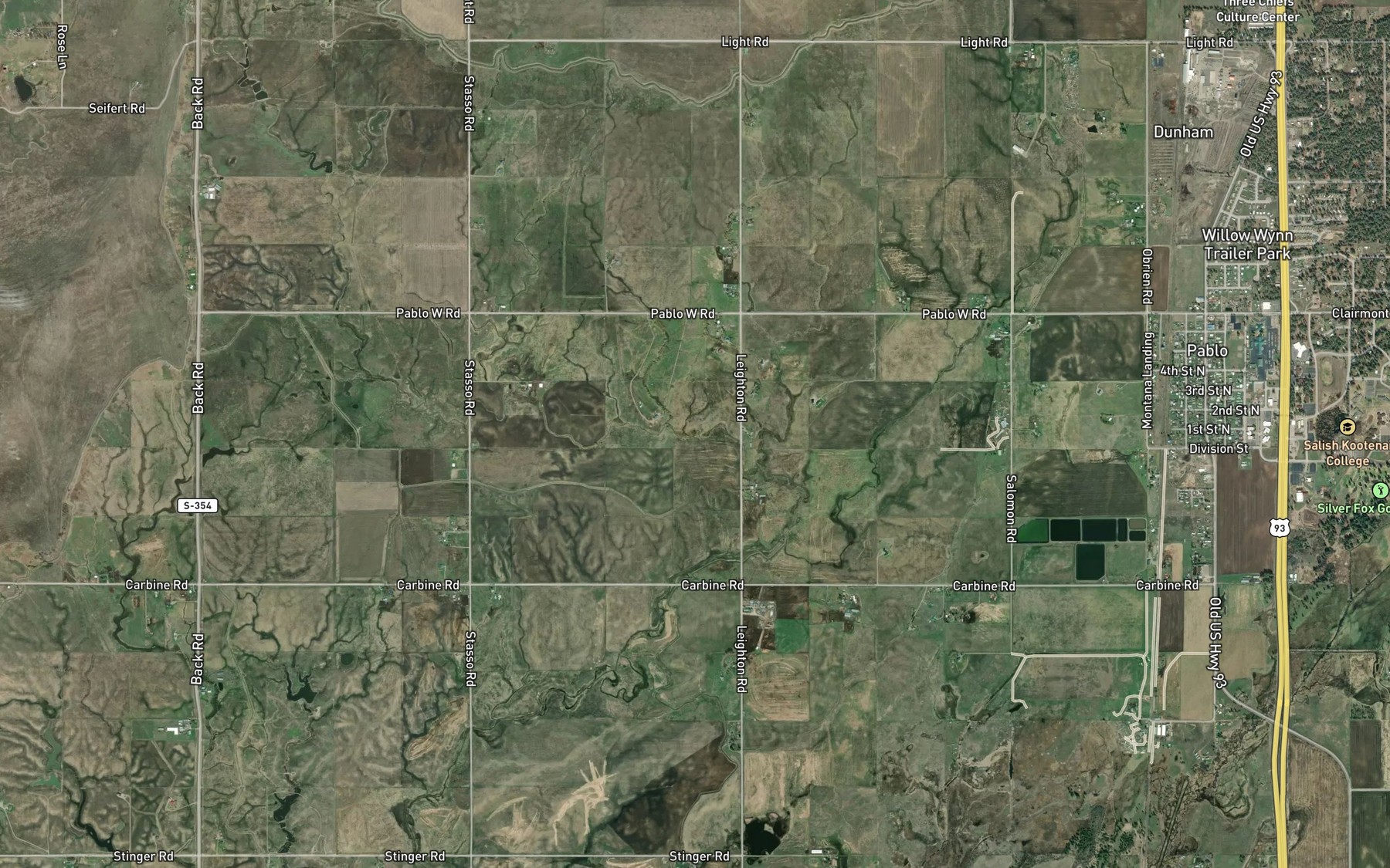 Satellite map of the Pablo 37A4 Canal