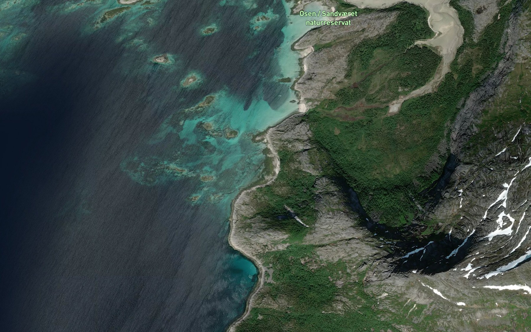 Satellite map of the Litle Bremvika