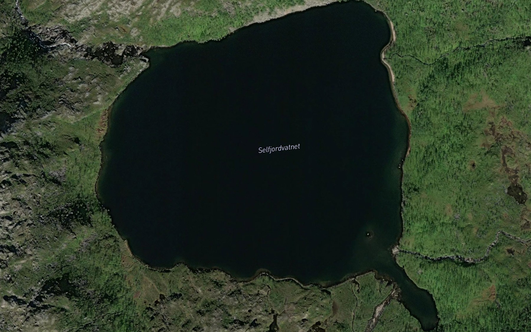 Satellite map of the Selfjordvatnet