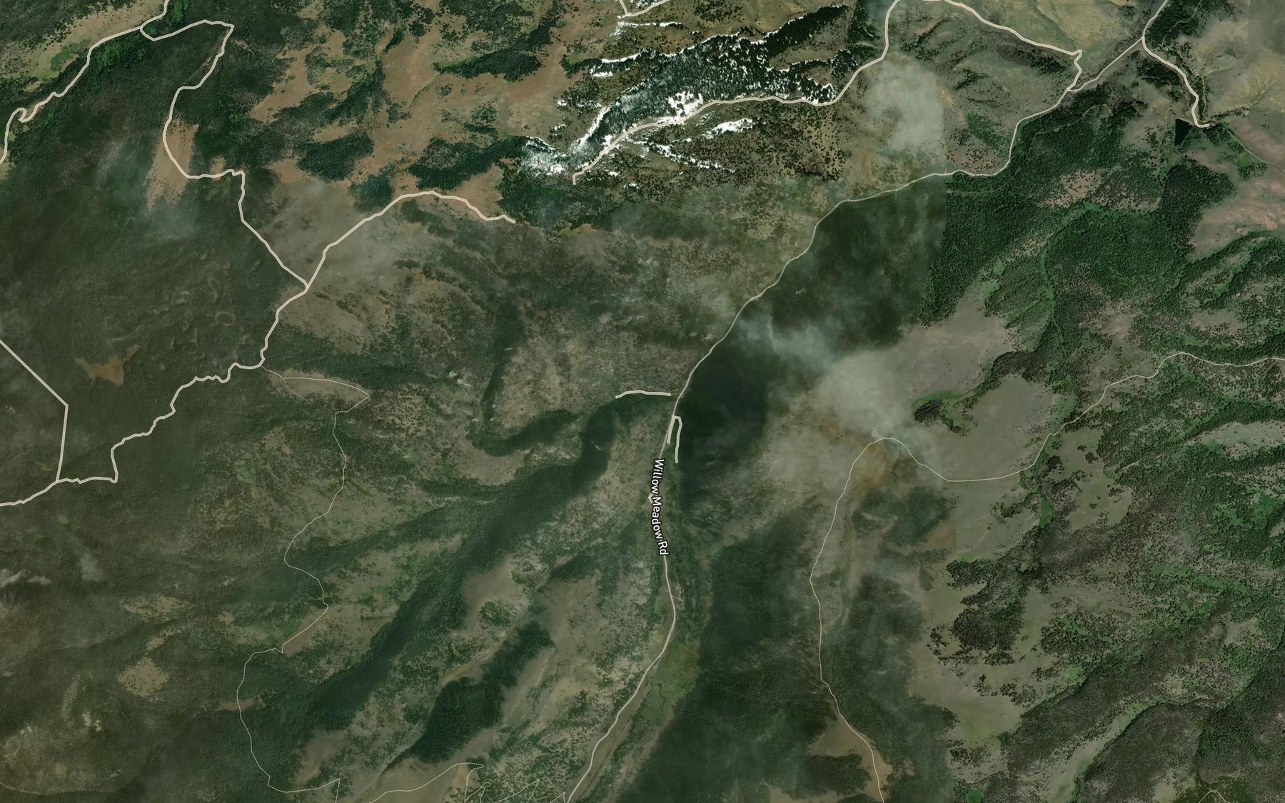 Satellite map of the Warm Springs