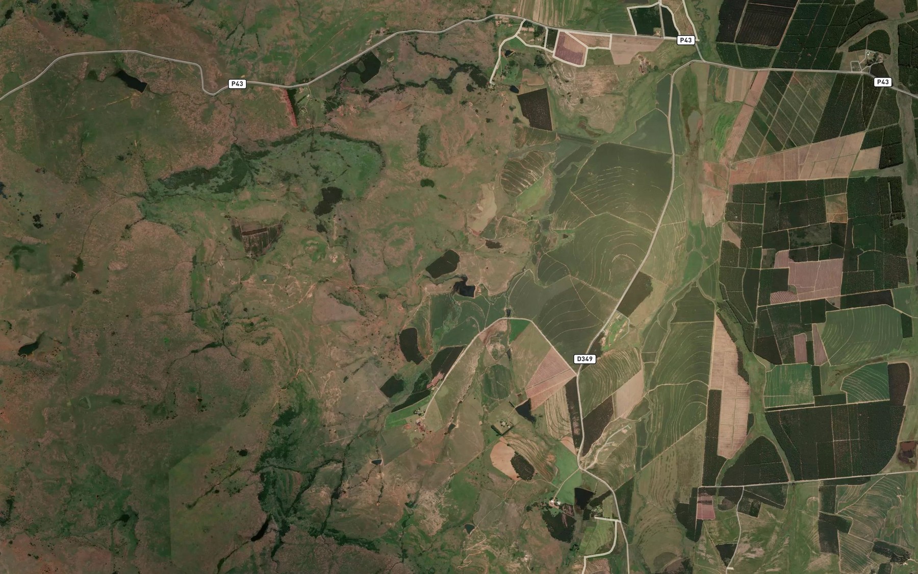 Satellite map of the Nlunja