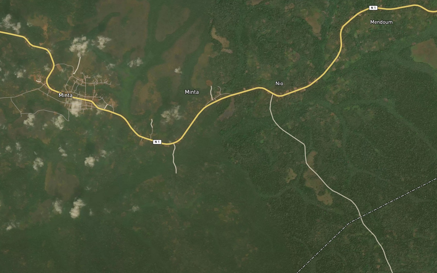 Satellite map of the Ngoa
