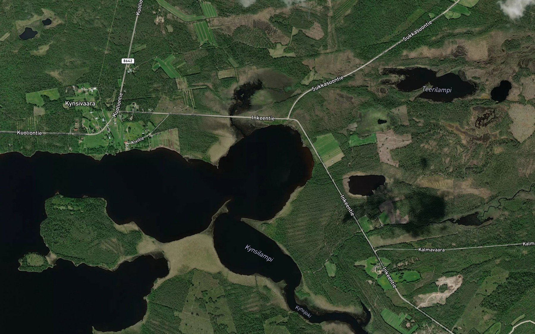 Satellite map of the Alapera