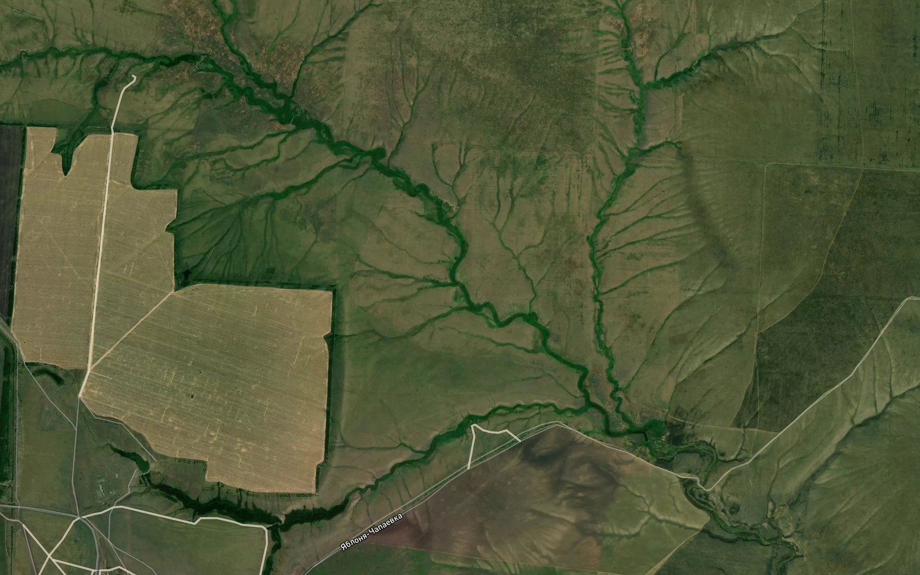 Satellite map of the Ovrag Yablonya