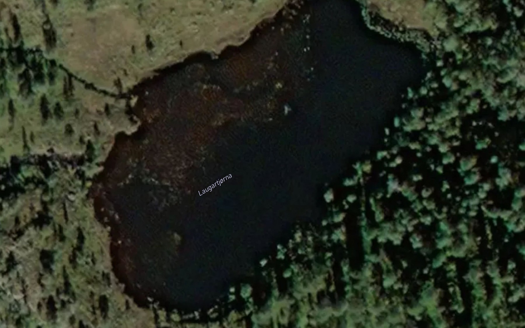 Satellite map of the Laugartjorna