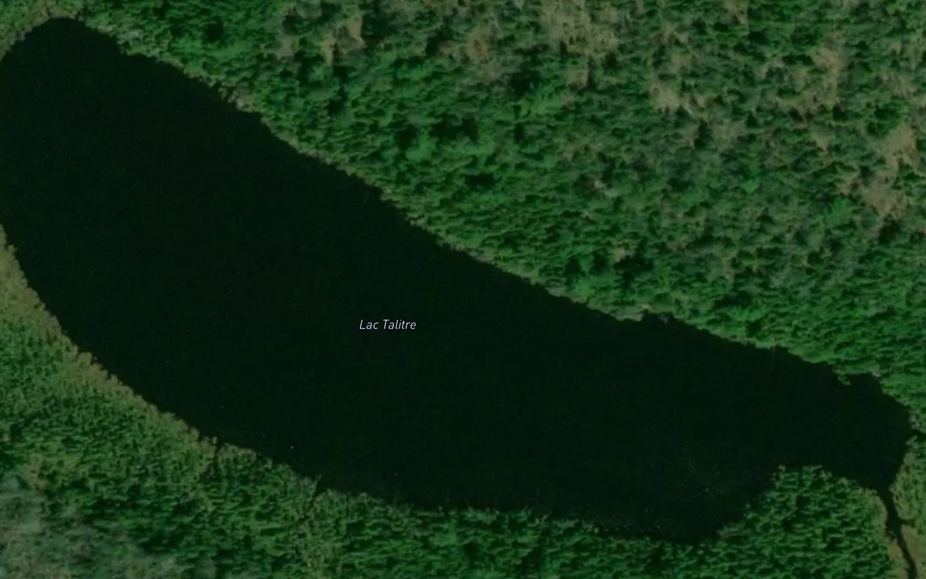 Satellite map of the Lac Talitre