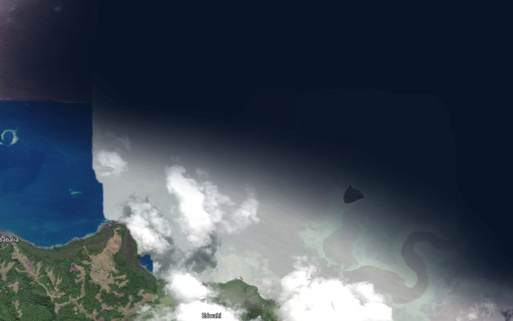 Satellite map of the Escape Rock