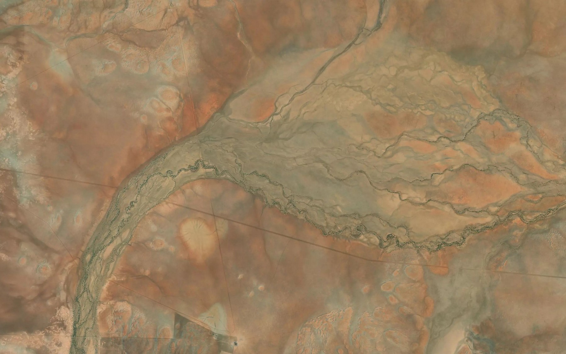 Satellite map of the Mingera Creek