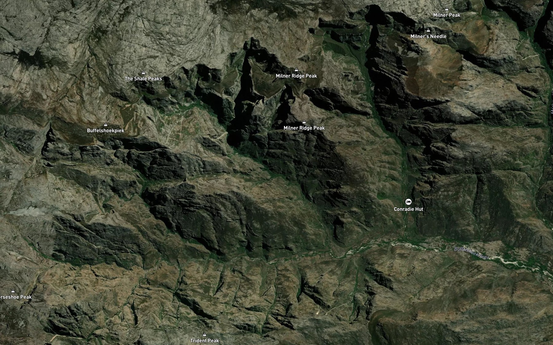 Satellite map of the Dome Kloof
