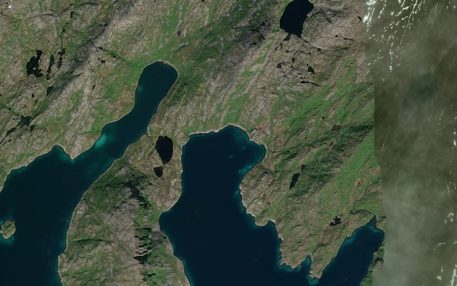 Satellite map of the Vesterbukt