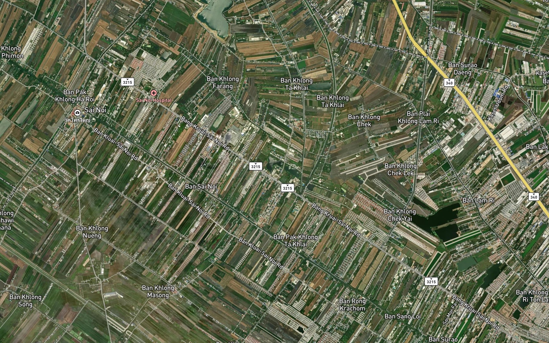 Satellite map of the Khlong Ta Sang