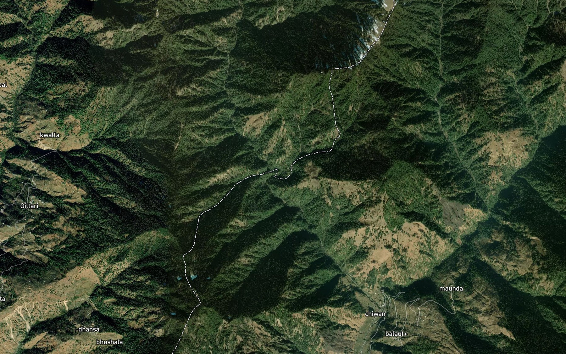 Satellite map of the Galtai Gad