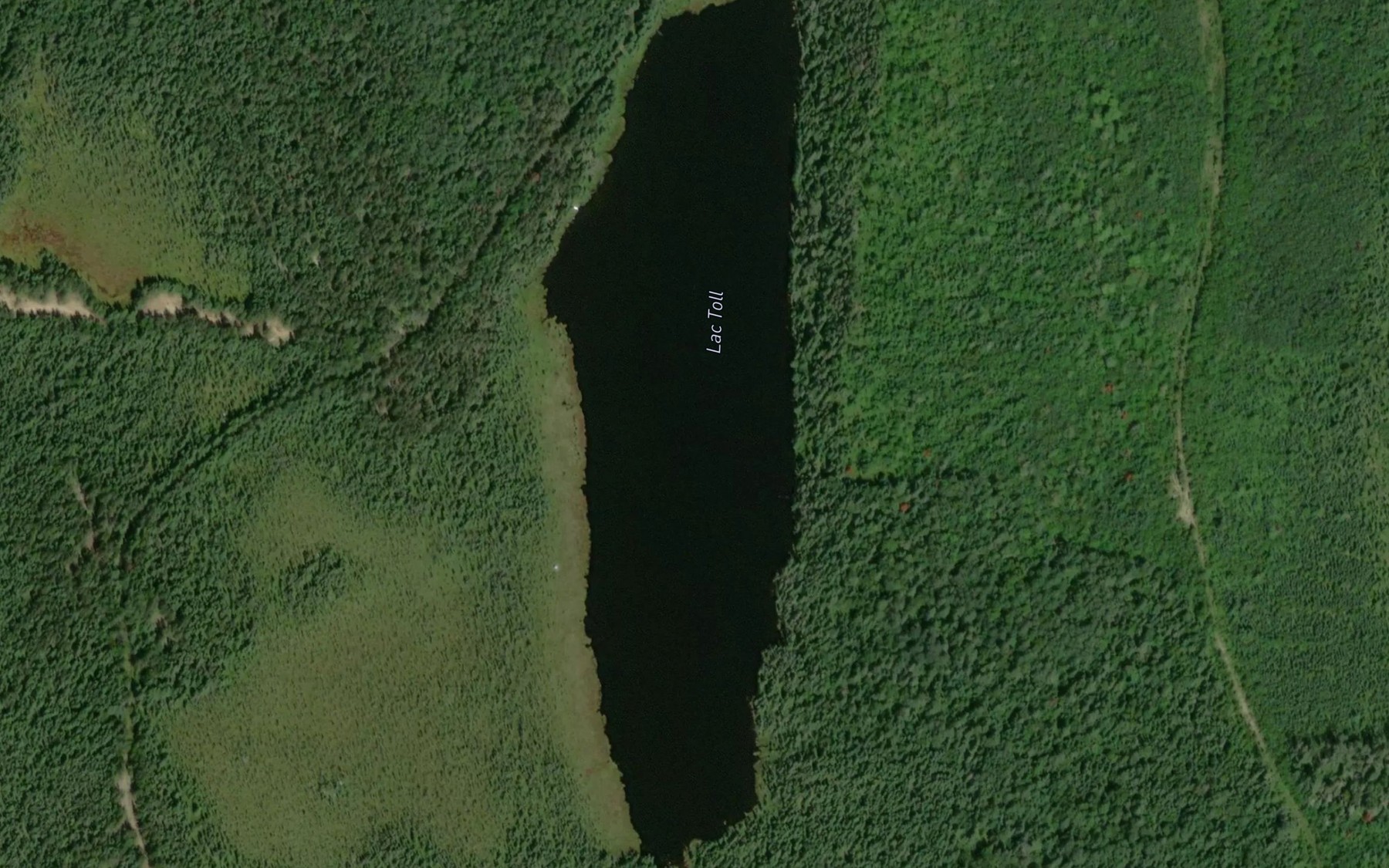 Satellite map of the Lac Toll