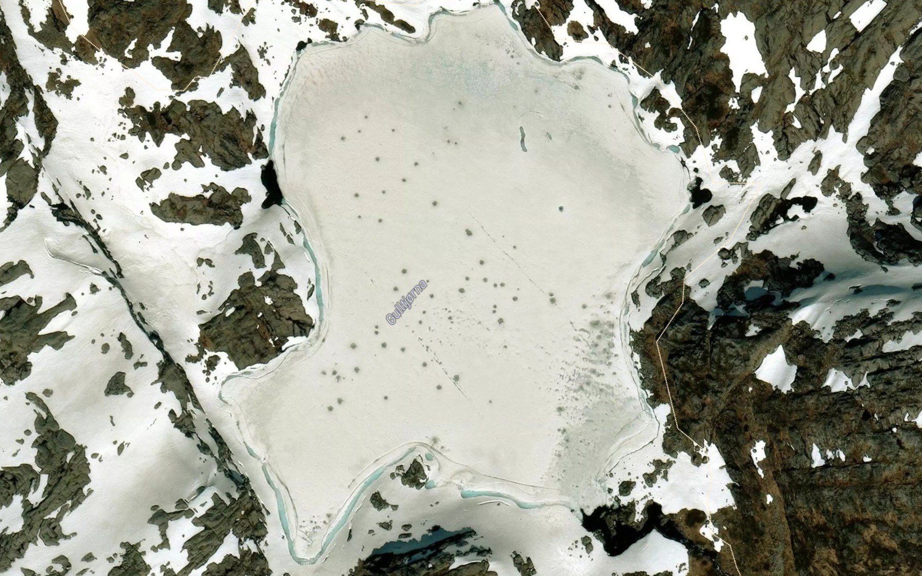 Satellite map of the Ovre Gulltjorna