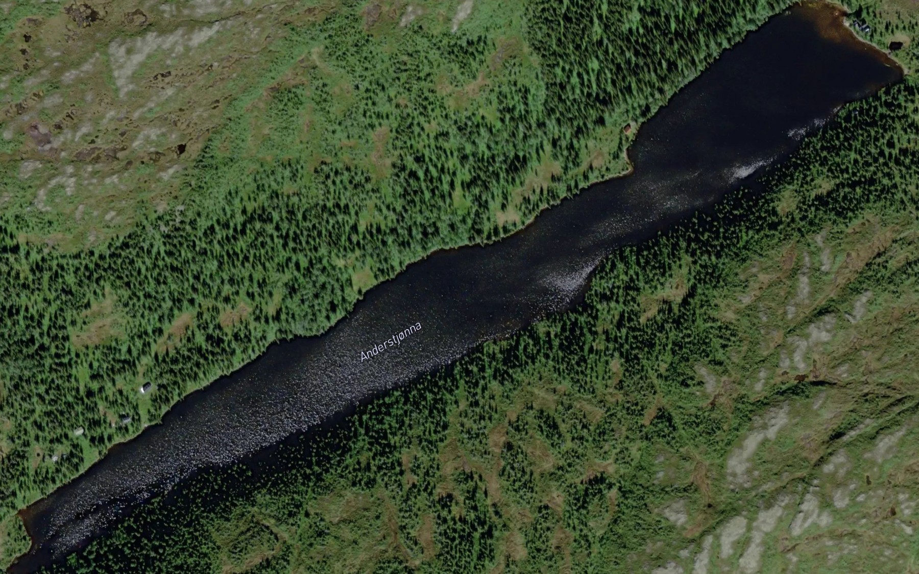 Satellite map of the Anderstjorna