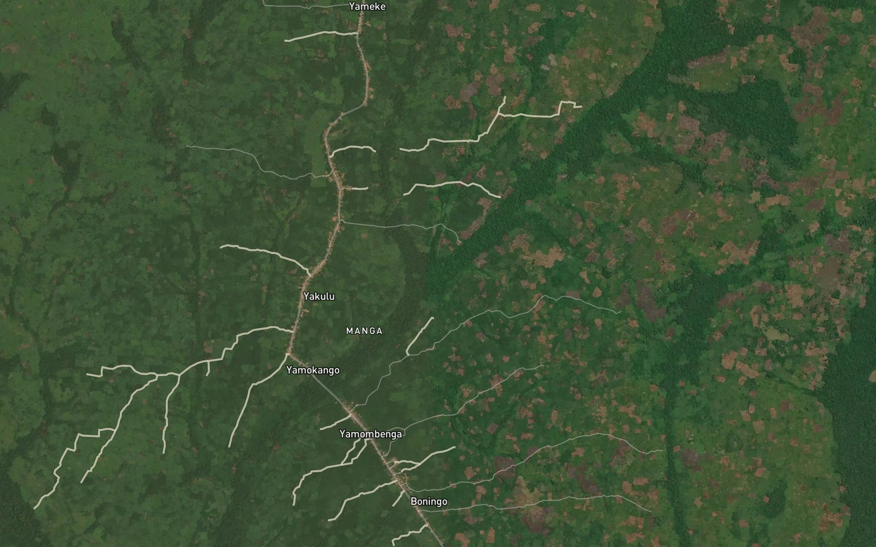 Satellite map of the Bwaru