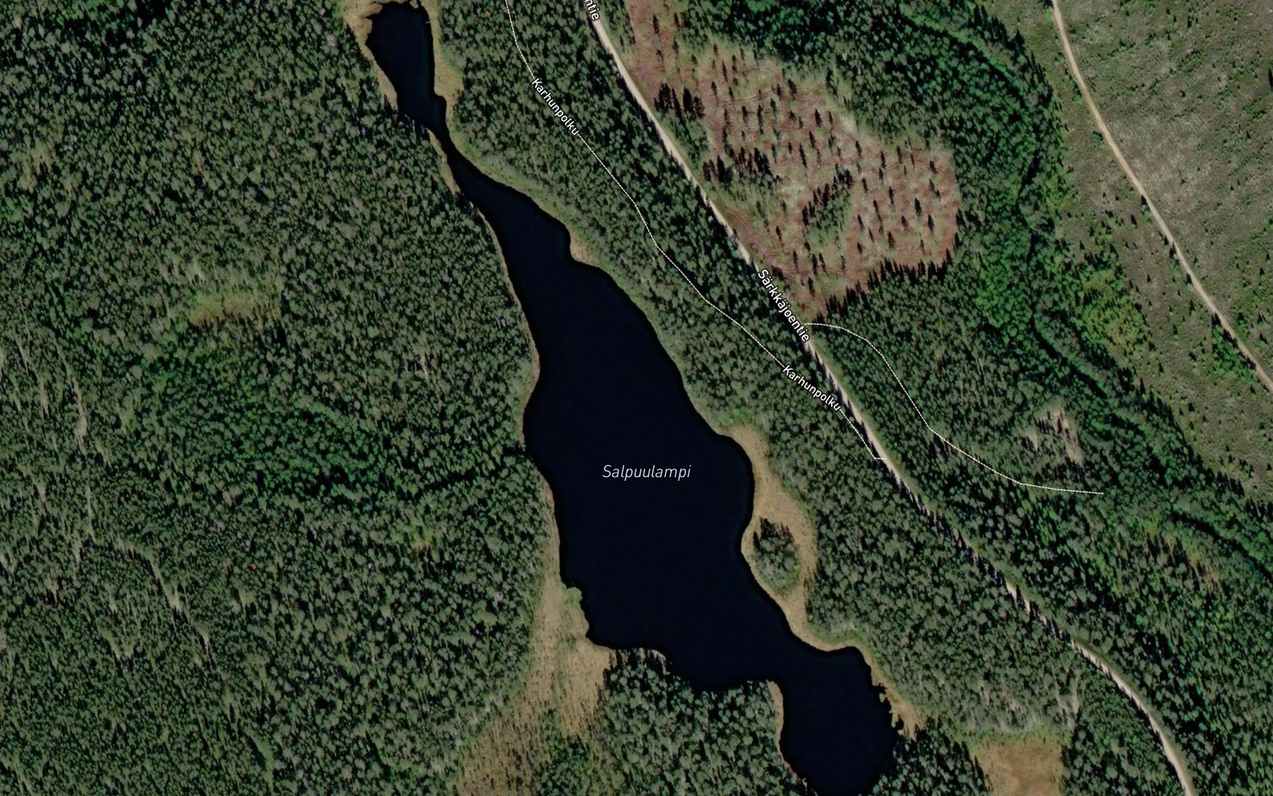 Satellite map of the Salpuulampi