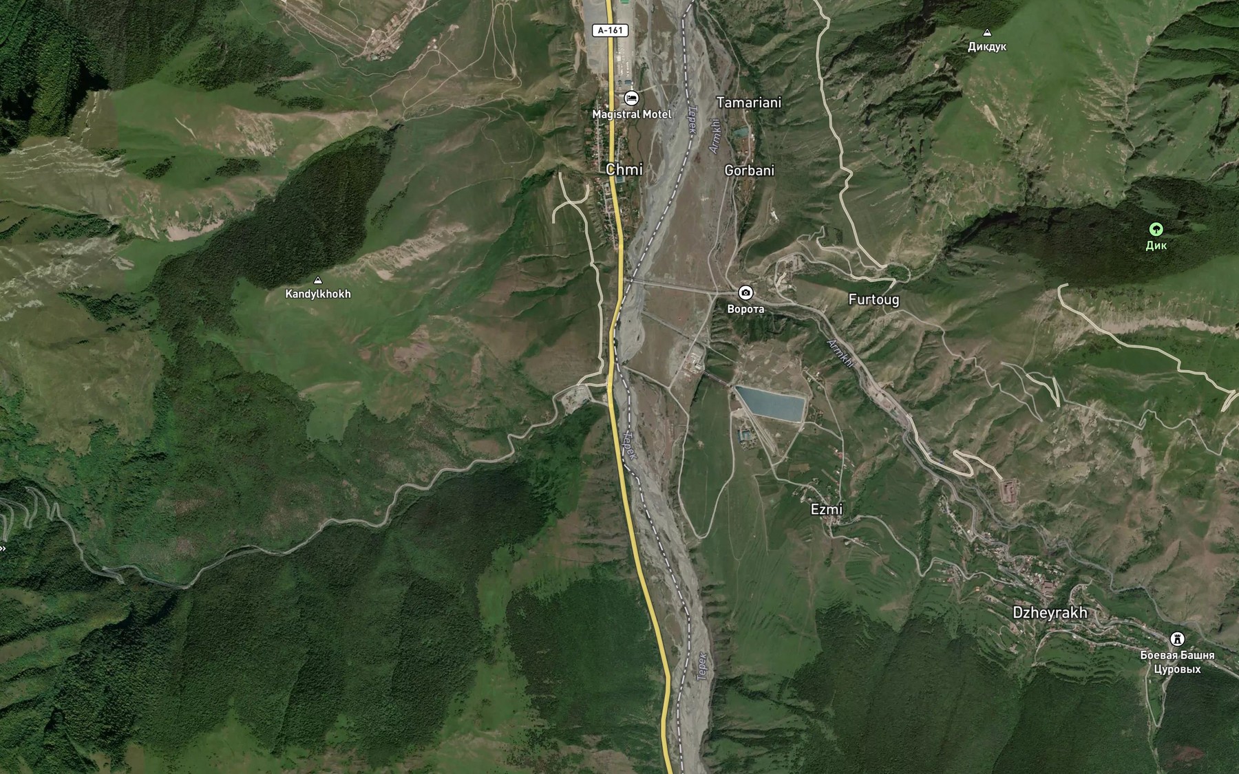 Satellite map of the Sargom