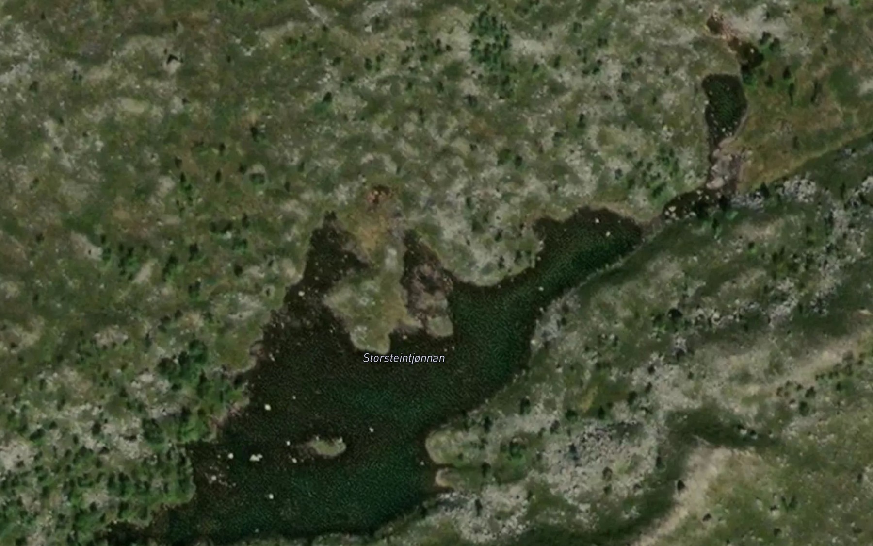 Satellite map of the Storsteintjonnan