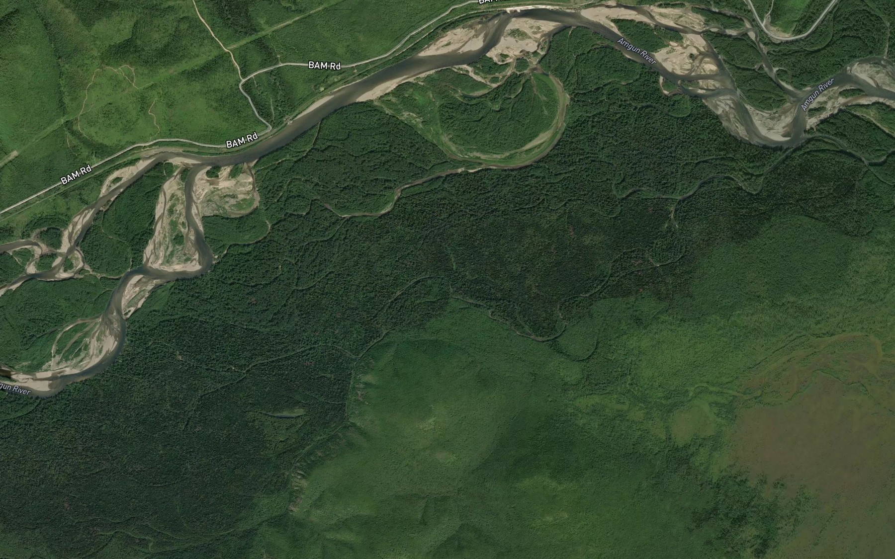 Satellite map of the Gornyy
