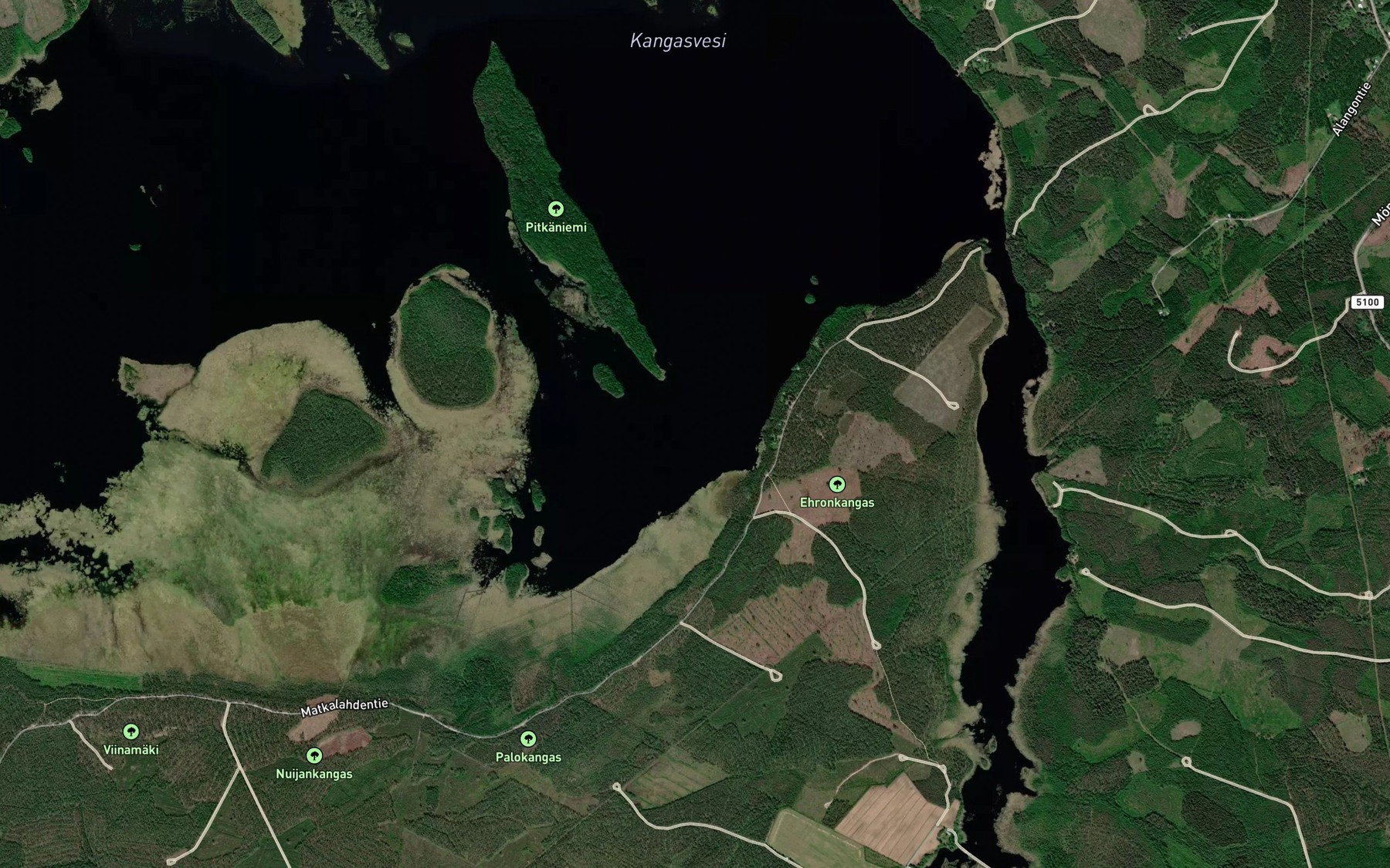 Satellite map of the Matkalahti
