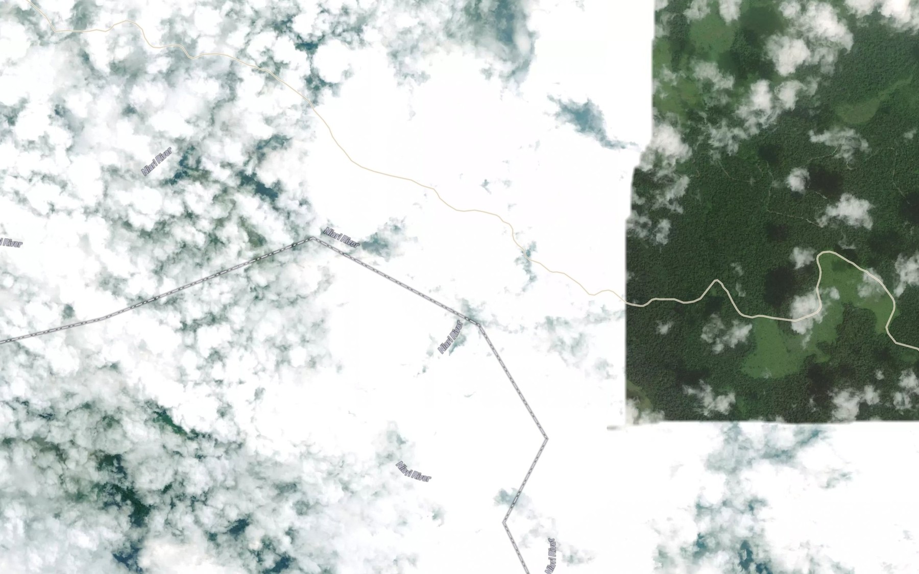 Satellite map of the Kimenga