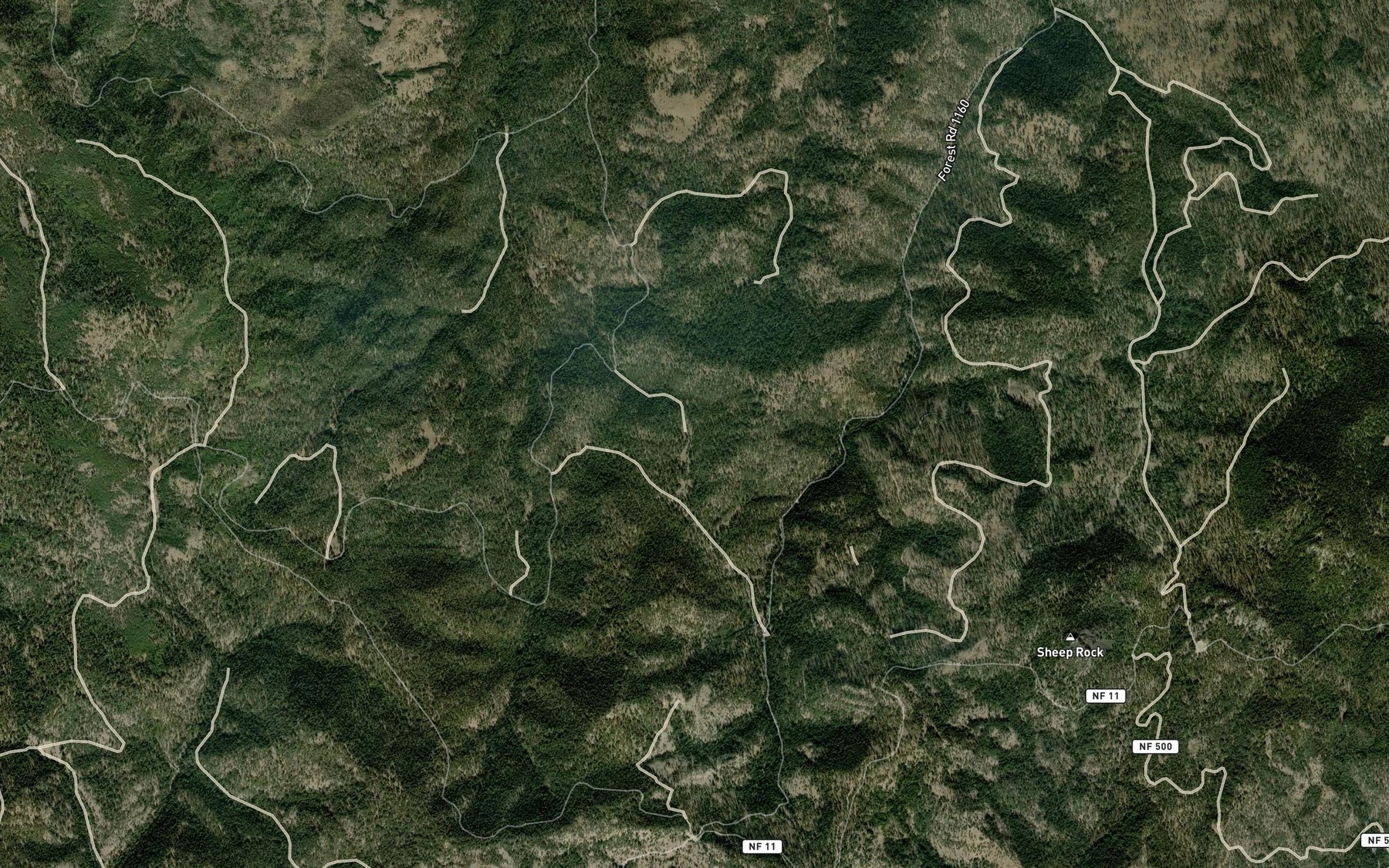 Satellite map of the McHenry Spring