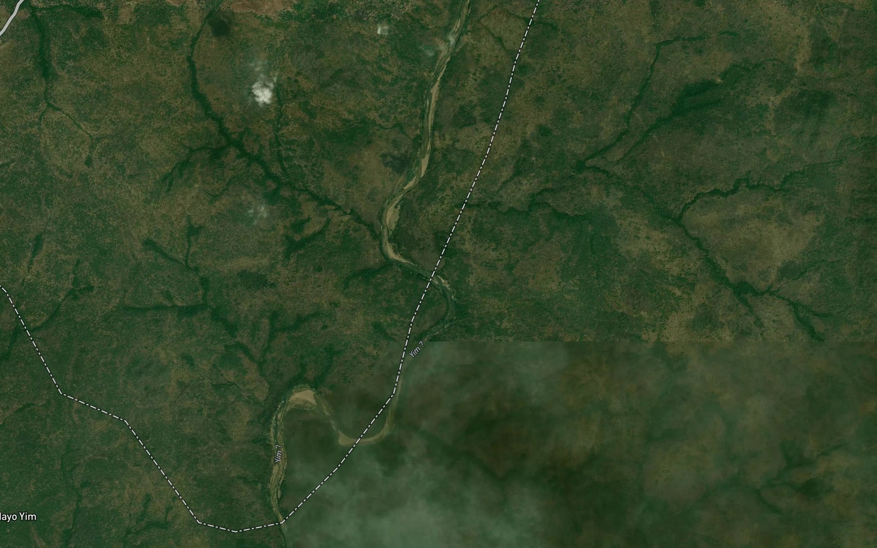 Satellite map of the River Kum