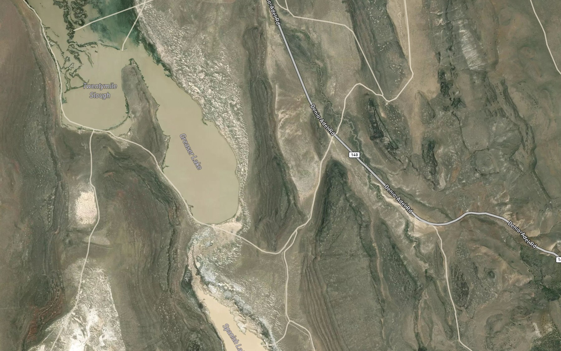 Satellite map of the Fort Jones Creek