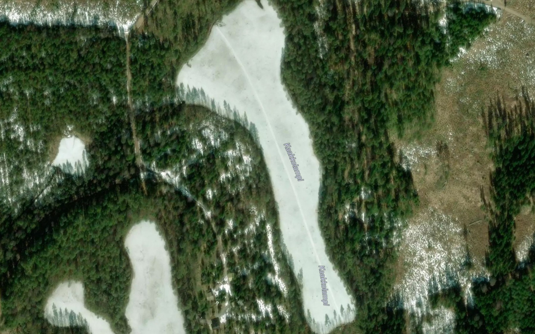 Satellite map of the Kaakkolampi