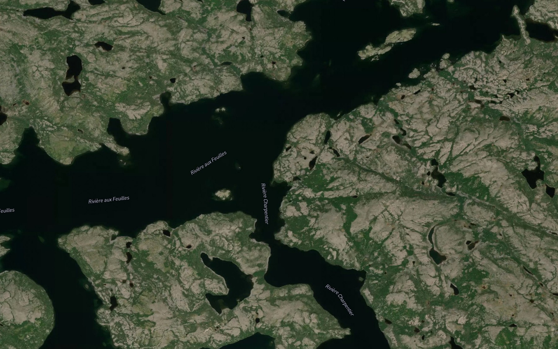 Satellite map of the Riviere Charpentier