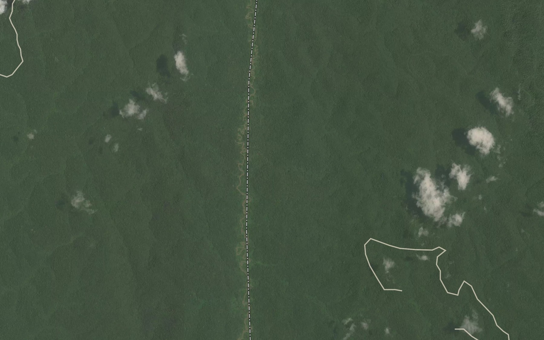 Satellite map of the Modoumou