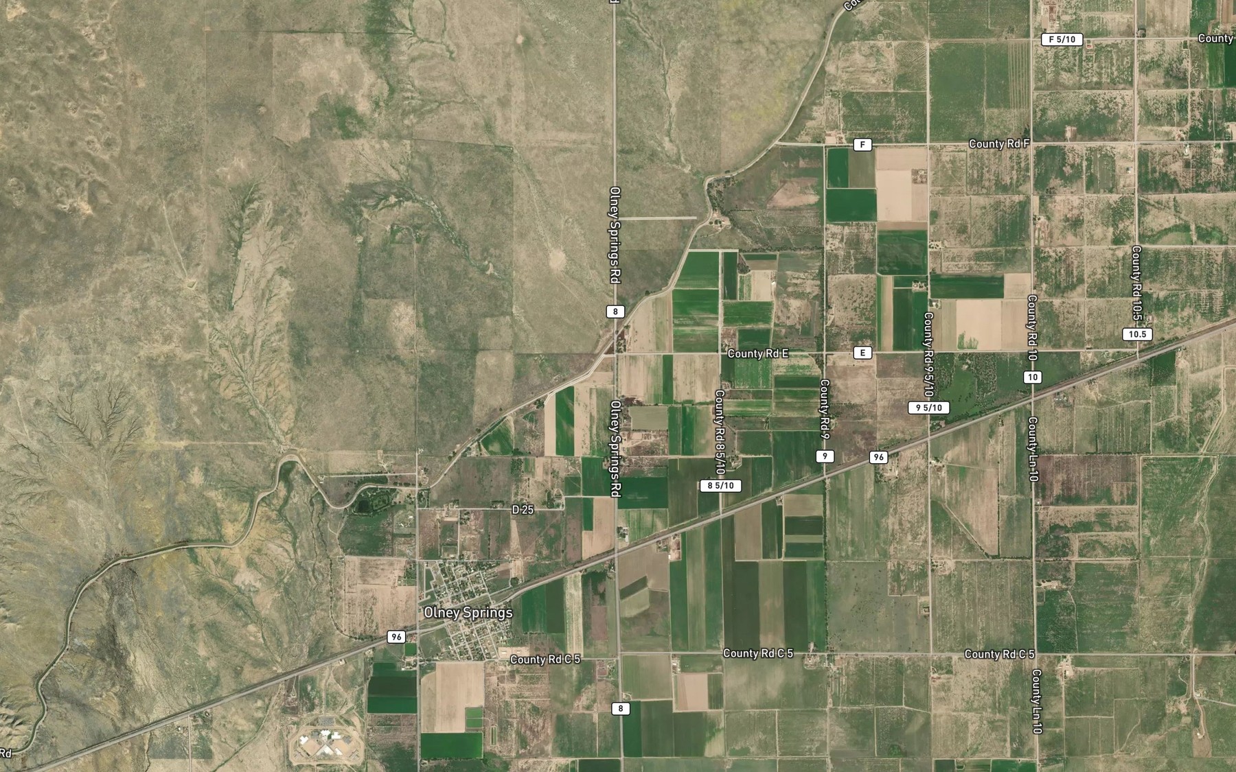 Satellite map of the Bradbury Lateral