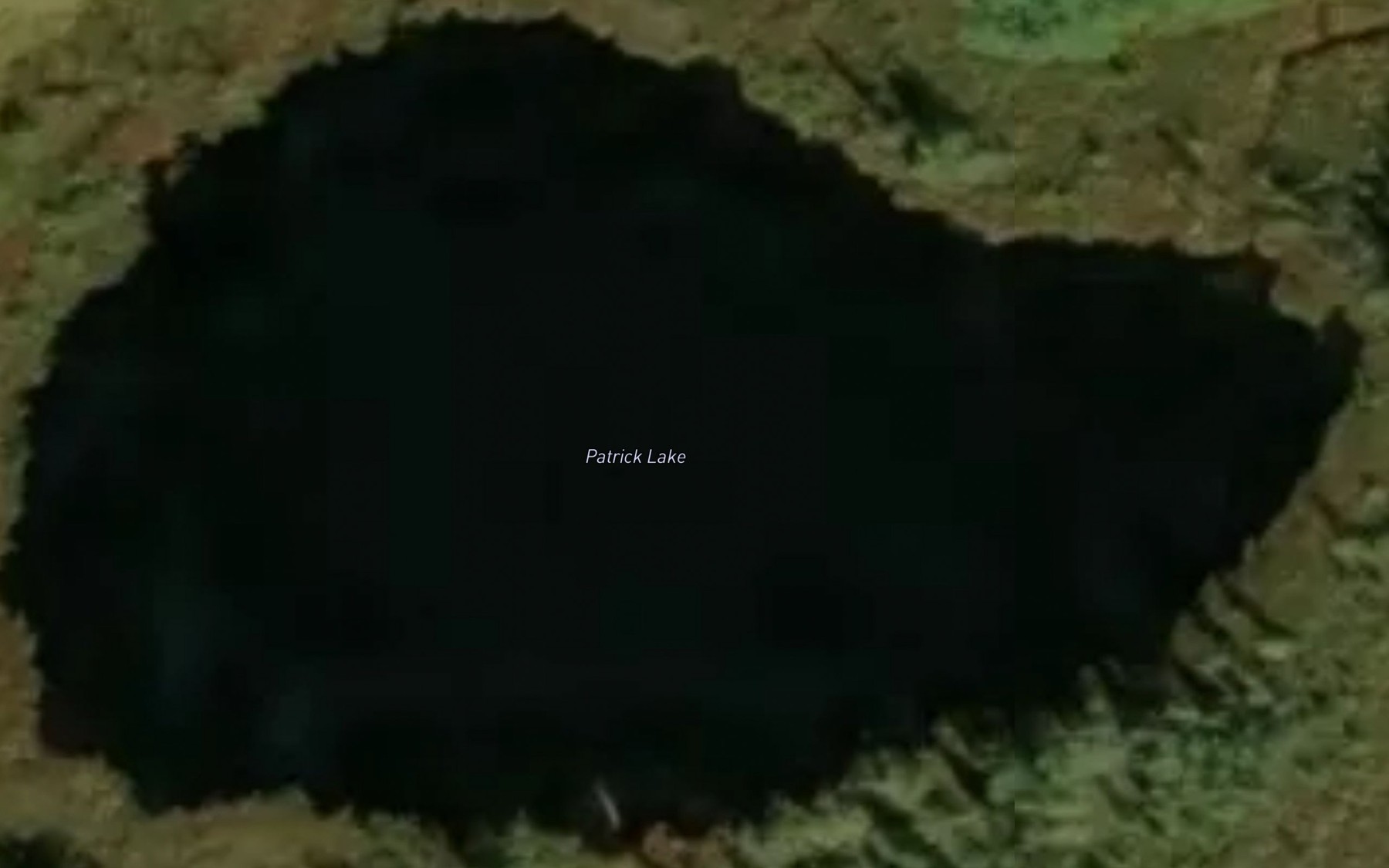 Satellite map of the Patrick Lake