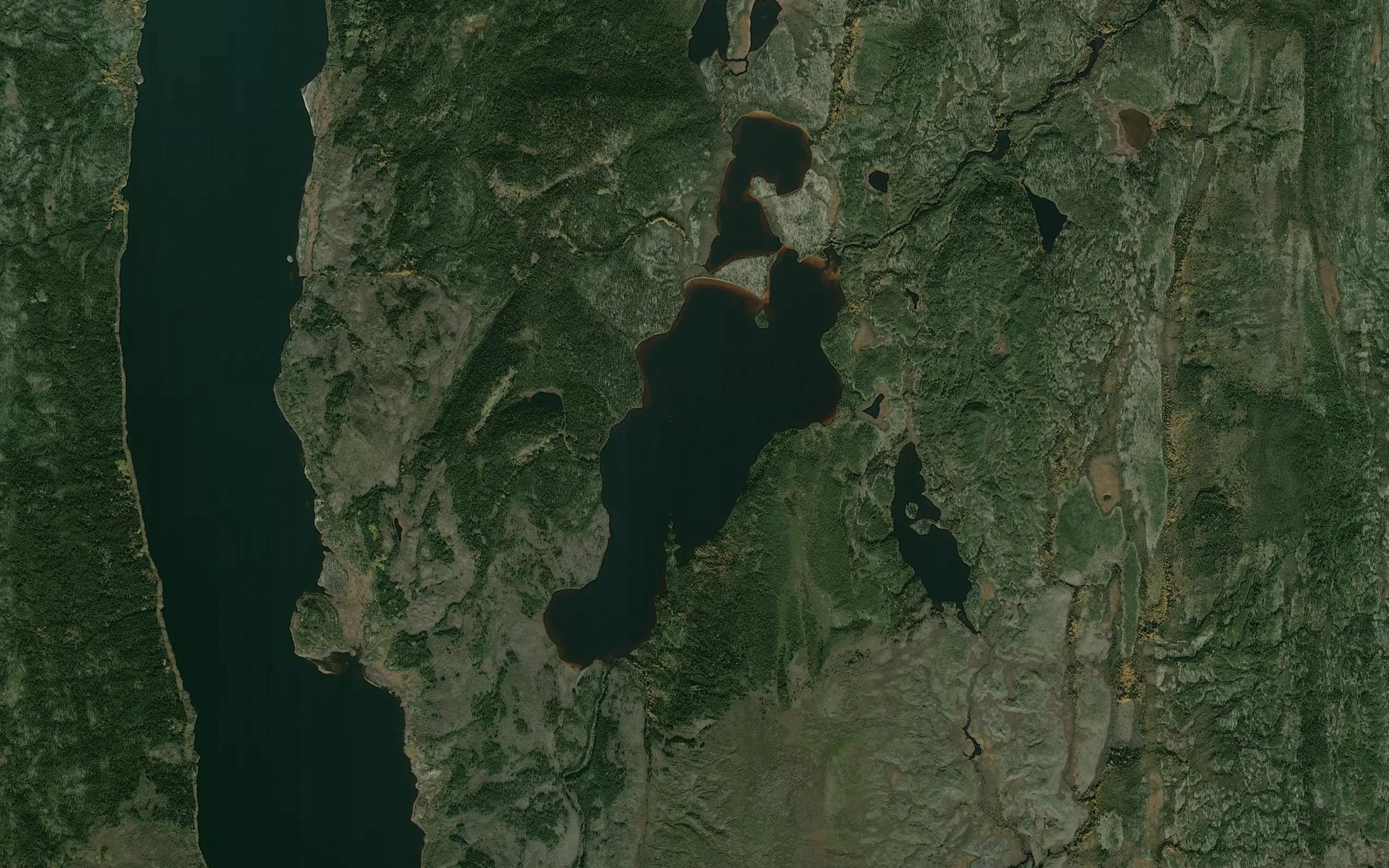 Satellite map of the Lac Laillier