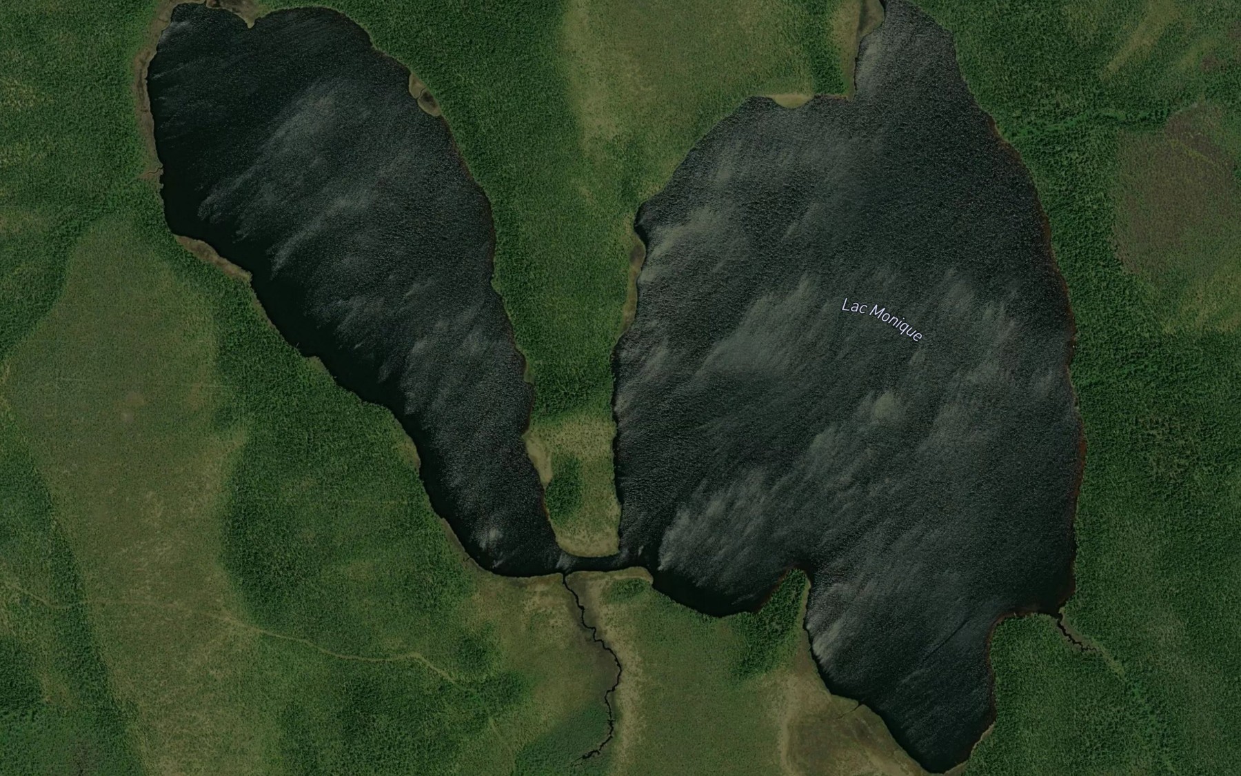 Satellite map of the Lac Monique