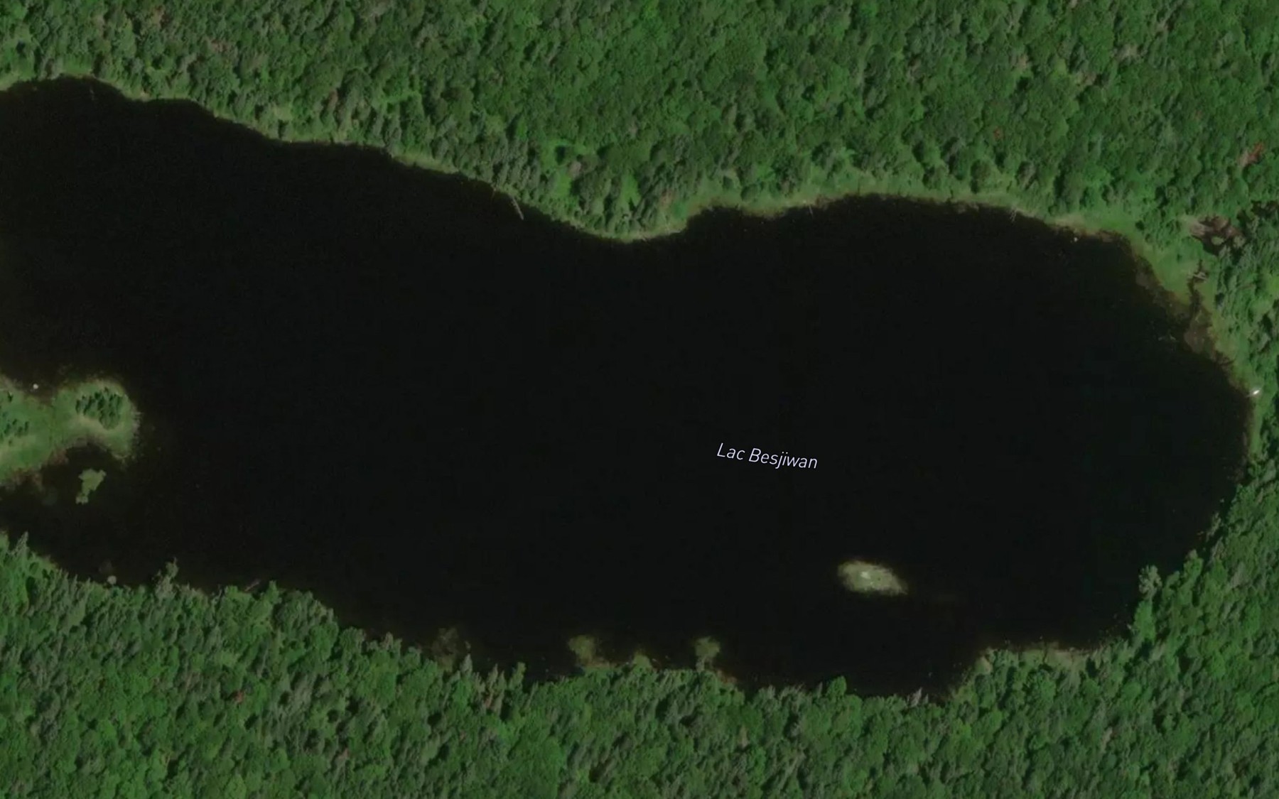Satellite map of the Lac Besjiwan