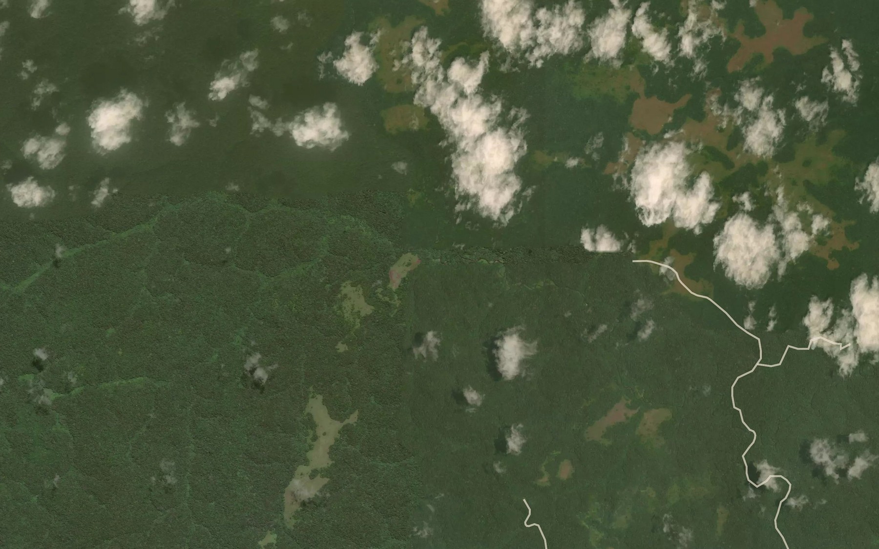 Satellite map of the Bongo