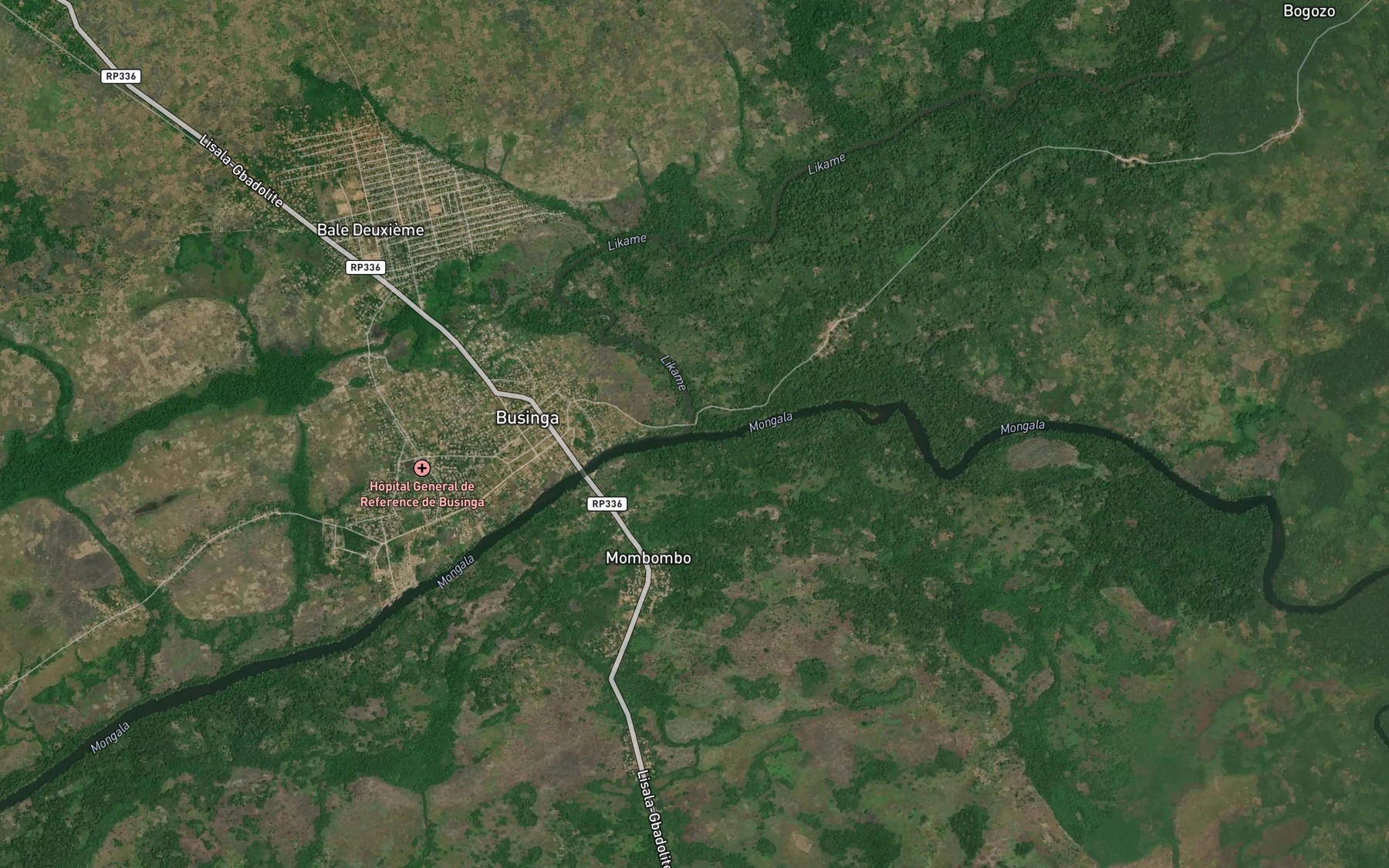 Satellite map of the Dua