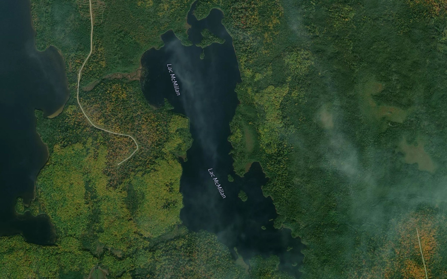 Satellite map of the Lac McMillan