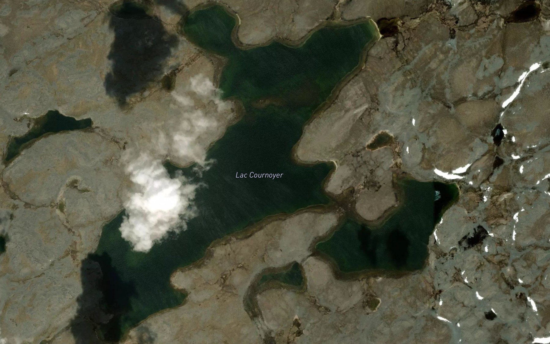 Satellite map of the Lac Cournoyer