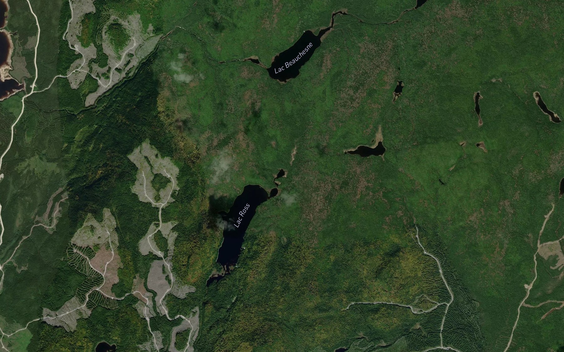 Satellite map of the Lac Akua