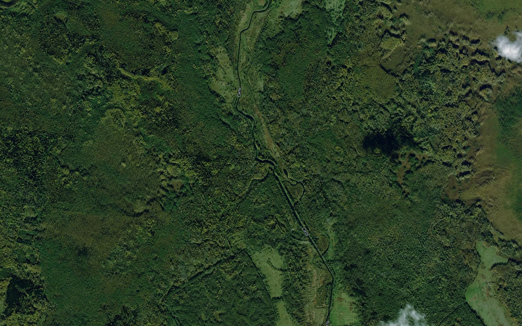 Satellite map of the Moshnaya