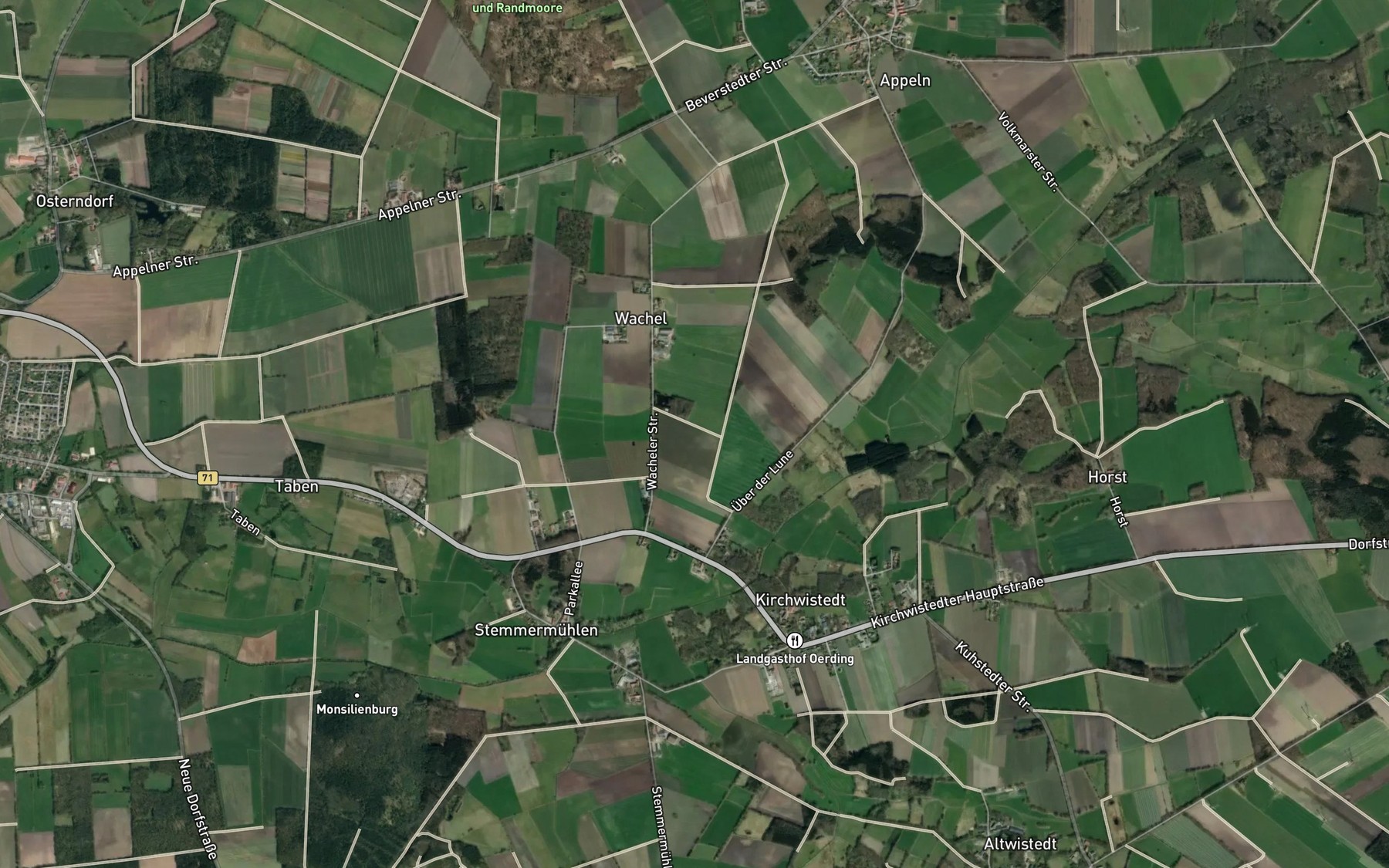 Satellite map of the Grosse Lune