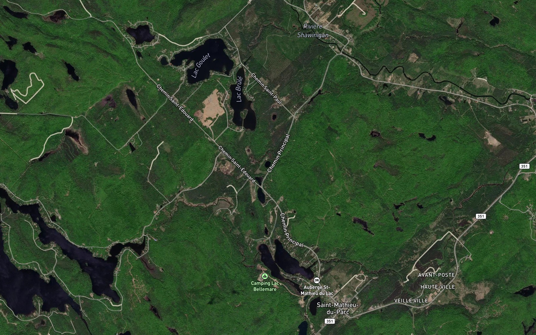 Satellite map of the Lac Carrier