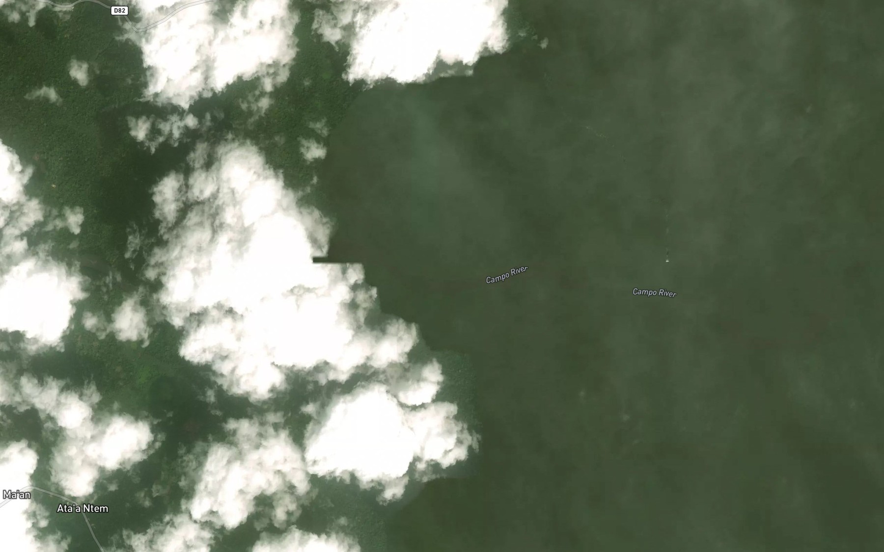 Satellite map of the Ndoumou