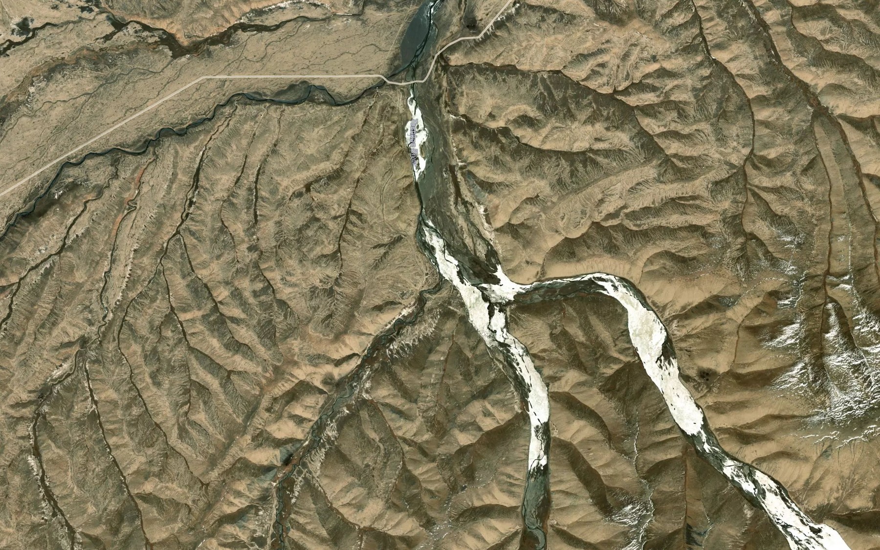 Satellite map of the Terekty