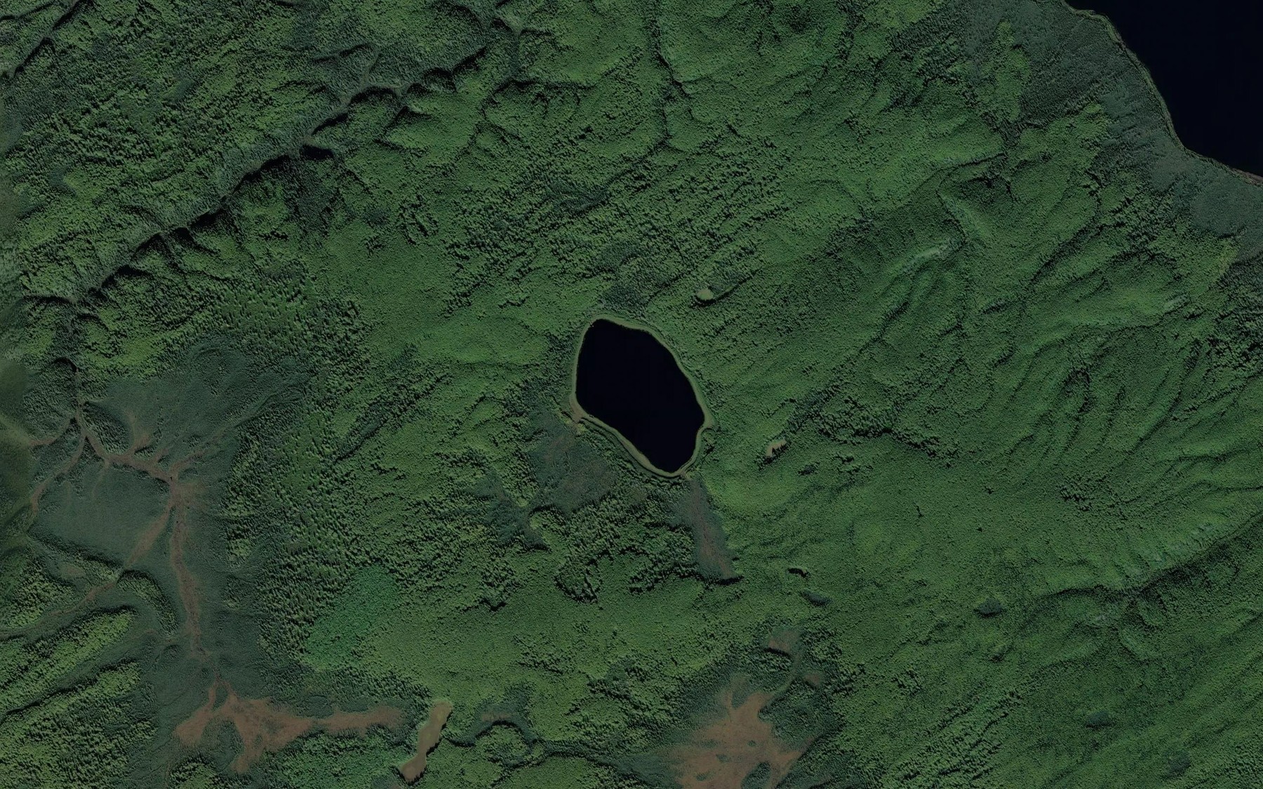 Satellite map of the West Iksgiza Lake